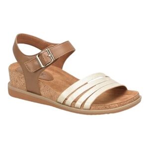 EuroSoft by Sofft Leary Cork Low Wedge Sandle with ortho footbed Size 10